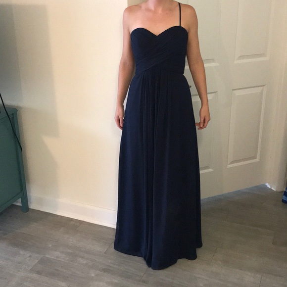Lovely, navy evening dress - Picture 2 of 2